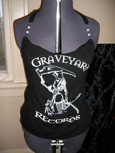 Graveyard Skull Halter Tee